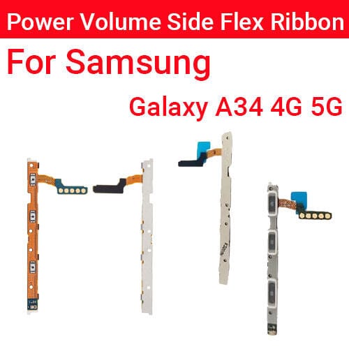 Samsung Galaxy A34 4G 5G Power on / off Switch Button Side Volume Up Down Buttons Flex Cable Replacement Parts
