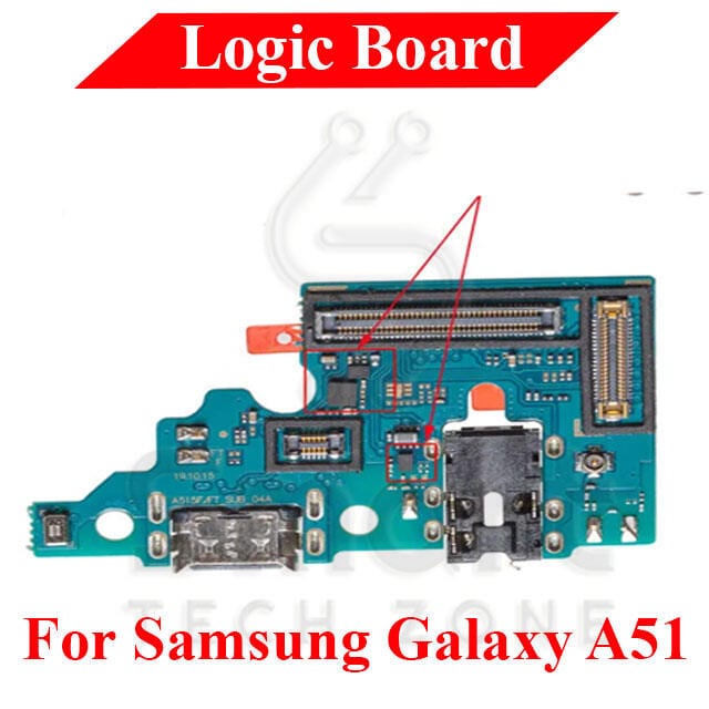 Charging Logic Board For Samsung Galaxy A51 Charging Port For (SM-A515F)USB Plug PCB Dock Connector Spare parts