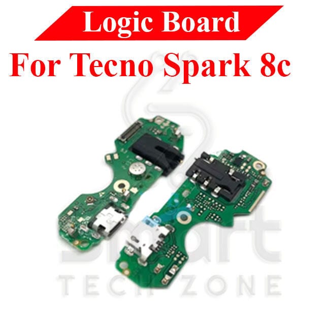 Charging Logic Board For Tecno Spark 8c Charging Port USB Plug PCB Dock Connector Spare parts