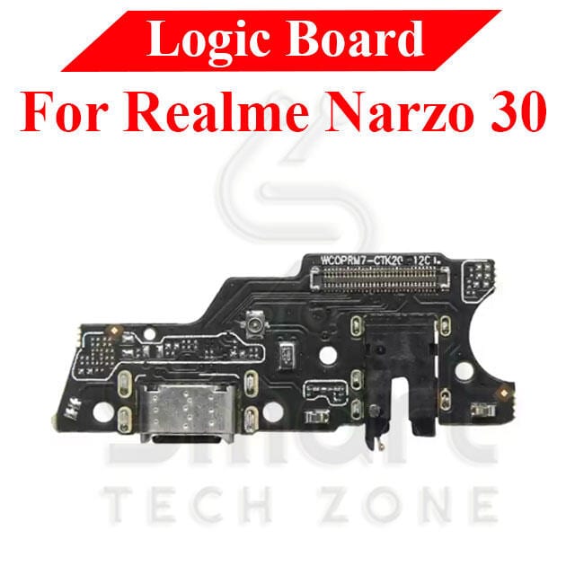 Charging Logic Board For Realme Narzo 30 Charging Port USB Plug PCB Dock Connector Spare parts