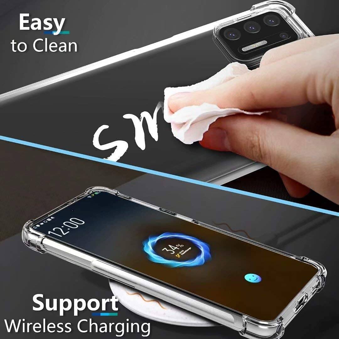 Shockproof Back Cover Case for Motorola Moto G40 Raised Bump for Camera & Screen Protection | Ultra Clear Soft Silicone Back Cover for Motorola Moto G40  (Transparent)
