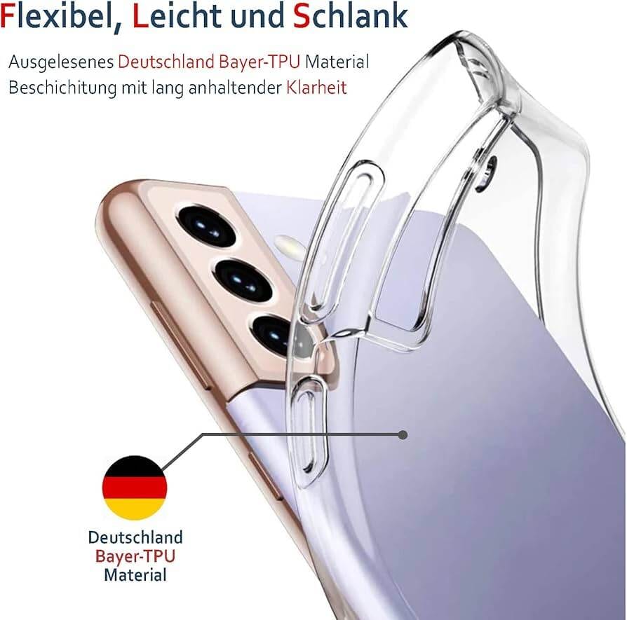 Shockproof Back Cover Case for Samsung Galaxy S8 S9 Plus S10 plus S20FE S20 Plus S 20 Ultra S21 S22 S22 Ultra S23 S23 Plus S23 Ultra S23 Fe S24 S24 Plus S24 Ultra | Raised Bump for Camera & Screen Protection (Transparent)