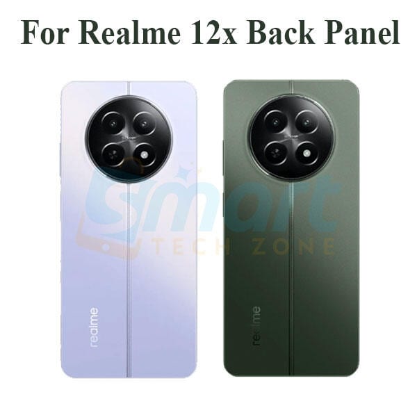 Realme 12x Back Panel/Backshell/ Casing + With Camera Lens + Side Buttons With Logo-All Colors Available