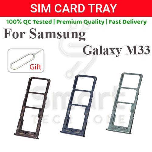Samsung Galaxy M33 Sim Tray Micro SD Card Slot with Sim Ejector Pin Replacement Part