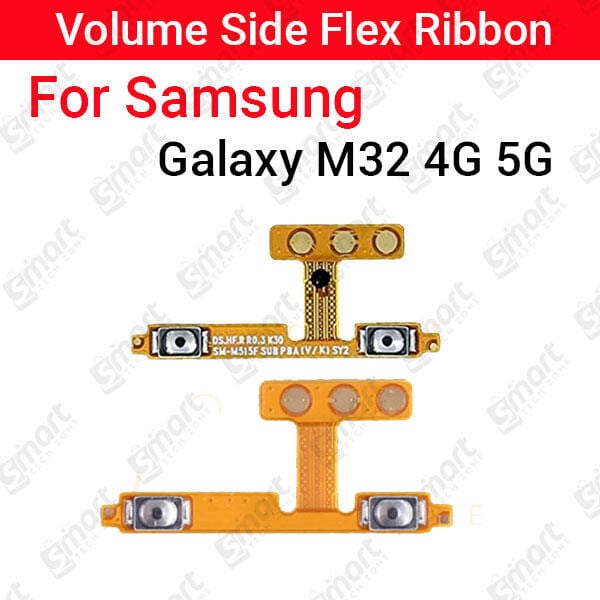 For Samsung Galaxy M32 4G 5G Side Volume Up Down Buttons Flex Cable Replacement Parts