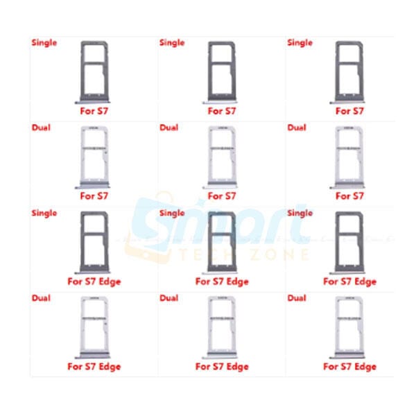 Samsung Galaxy S7/S7 Edge Sim Tray Micro SD Card Slot with Sim Ejector Pin Replacement Part: