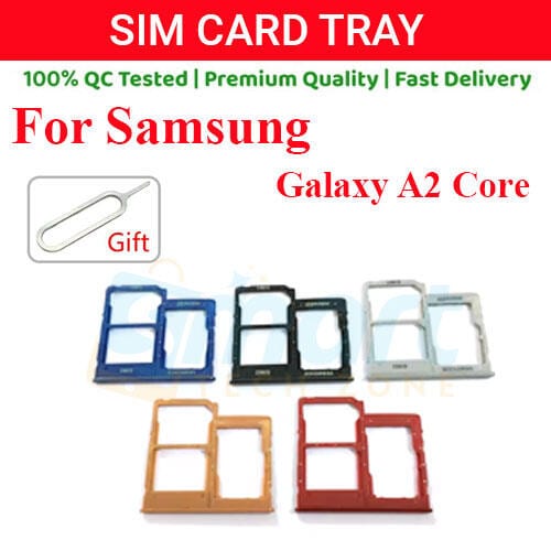 Samsung Galaxy A2 Core Sim Tray Micro SD Card Slot with Sim Ejector Pin Replacement Part:
