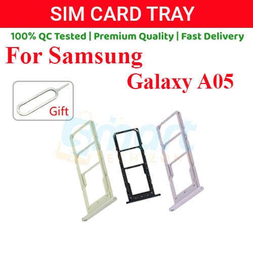 Samsung Galaxy A05 Sim Tray Micro SD Card Slot with Sim Ejector Pin Replacement Part
