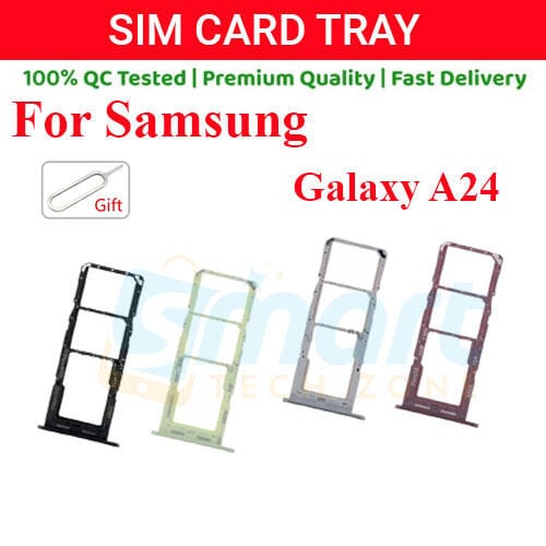 Samsung Galaxy A24 Sim Tray Micro SD Card Slot with Sim Ejector Pin Replacement Part