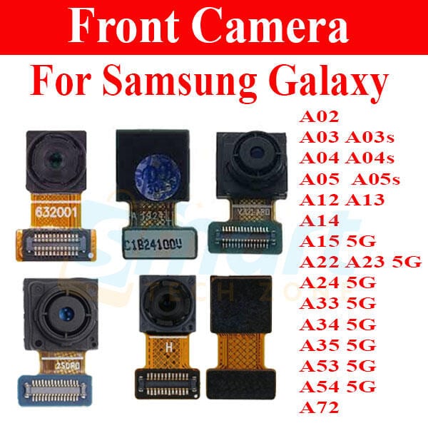 Front Camera Module for Samsung Galaxy A02 A03 A03s A04 A04s A05  A05s A12 A13 A14 A15 5G A22 A23 5G A24 5G A33 5G A34 5G A35 5G A53 A53 5G A54 5G A72 Selfie Camera