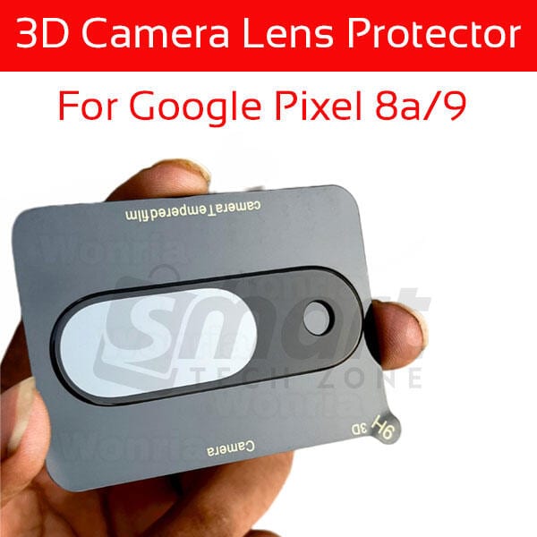 3D Back Camera Lens Glass Protector for Google Pixel 8a/9 | Full Camera Coverage I 3D Lens Shield I Oil Resistant