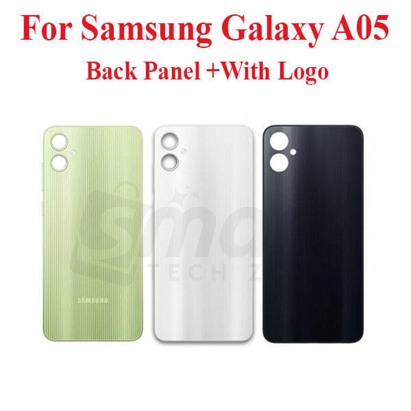 Samsung Galaxy A05 Back Panel/Backshell/ Casing + Without Camera Lens + Side Buttons With Logo-All Colors Available