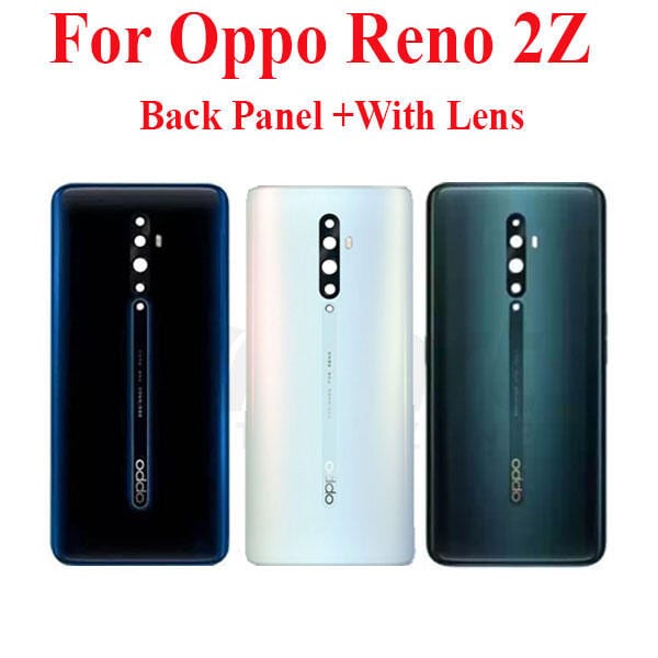 Oppo Reno 2Z Back Panel Backshell Casing With Camera Lens And Logo - Without Side Buttons All Colors Available Replacement Repair Spare Part
