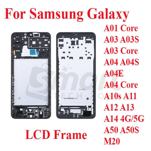 Samsung Galaxy A01 Core A03 A03S A03 Core A04 A04S A04E A04 Core A10s A11 A12 A13 A14 4G 5G A50 A50S M20 Only Front LCD Frame Housing Replacement Parts