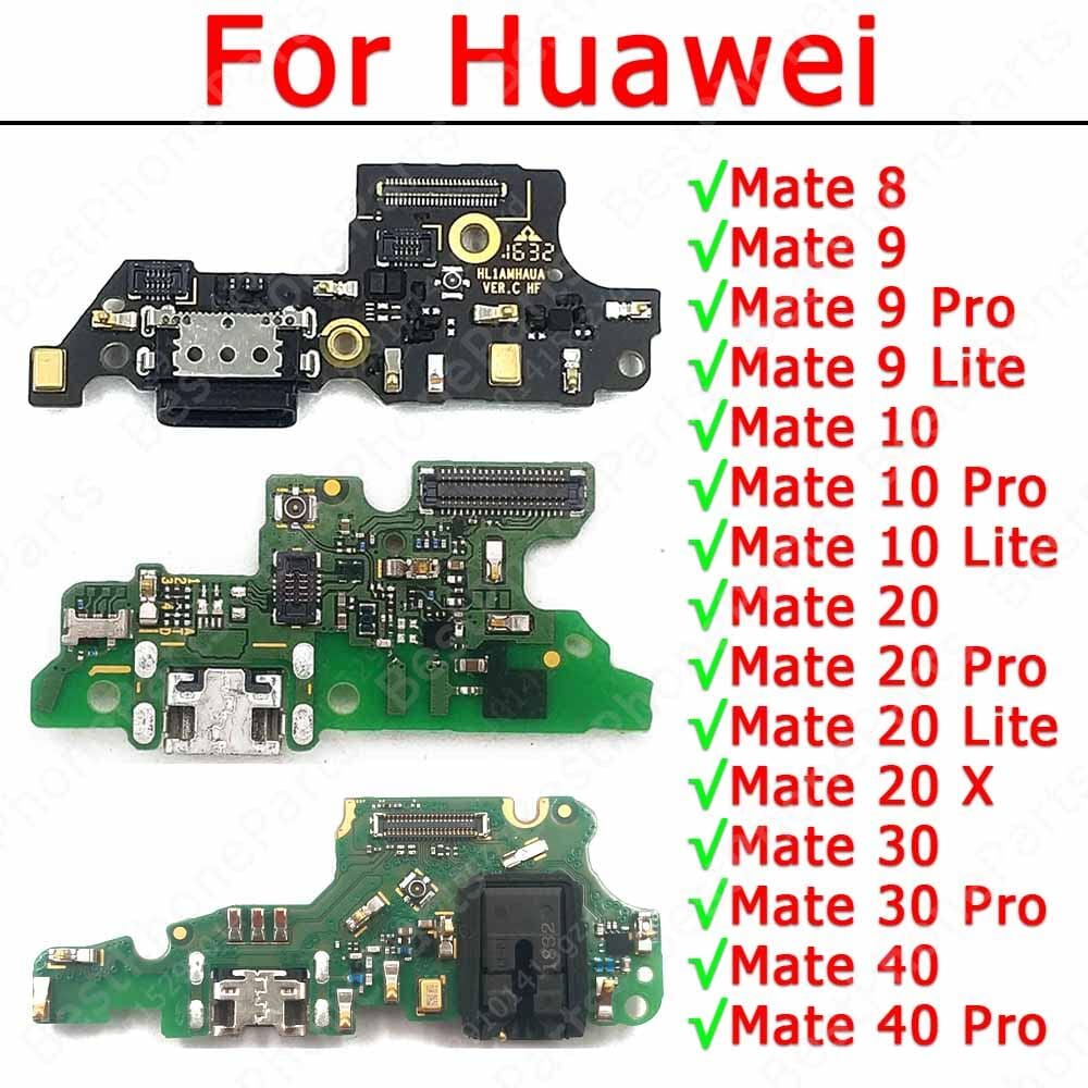 Charging Logic Board For Huawei Mate 7 8 9 9 Pro 9 Lite 10 10 Pro 10 LIte 20 20 Pro 20 Lite 20x 30 30 Pro 30 Lite 40 40 Pro Charging Port USB Plug PCB Dock Connector Spare parts