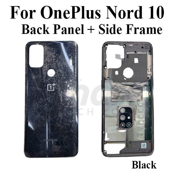 For OnePlus Nord 10 Side Frame Bezel Housing Frame and Back Panel Without Front LCD Frame Panel