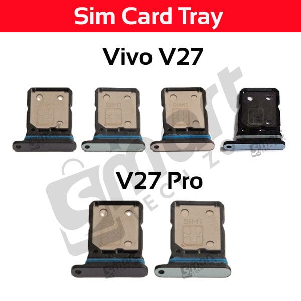 Vivo V27 / V27 Pro Sim Tray Micro SD Card Slot with Sim Ejector Pin Replacement Part