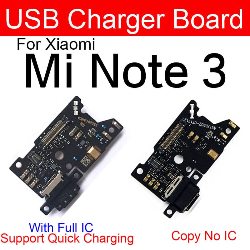 Charging Logic Board For Xiaomi Mi Note 3 Charging Port USB Plug PCB Dock Connector Spare parts