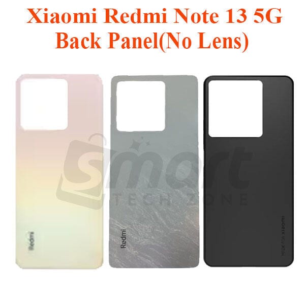 Xiaomi Redmi Note 13 5G Back Panel/Backshell/ Casing + Without Camera Lens + Side Buttons With Logo-All Colors Available
