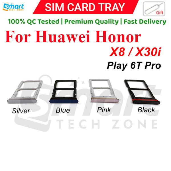 For Huawei Honor 8x Sim Tray Micro SD Card Slot with Sim Ejector Pin Replacement Parts