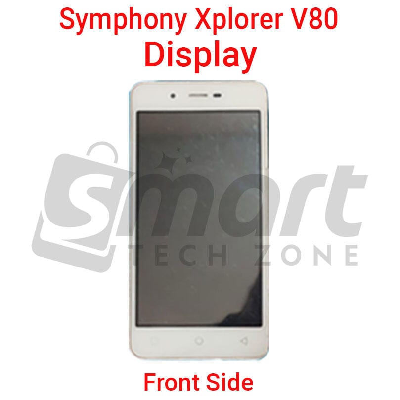 LCD Screen Display With Frame for Symphony Xplorer V80 Collected from Used Phone