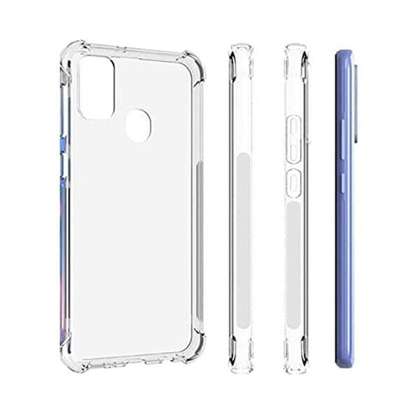Shockproof Back Cover Case for For Infinix Smart 5 6 7 8 9 Raised Bump for Camera & Screen Protection | Ultra Clear Soft Silicone Back Cover for Shockproof Back Cover Case (Transparent)