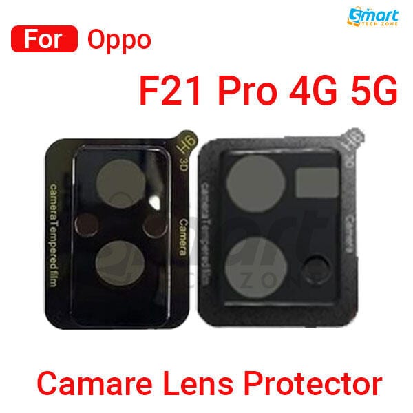 3D Camera Glass Lens Cover Tempered Glass Protector for Oppo F21 Pro 4G 5G | Full Camera Coverage I 3D Lens Shield I Oil Resistant