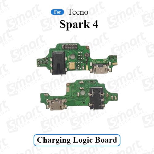 Charging Logic Board For Tecno Spark 4 Charging Port USB Plug PCB Dock Connector Spare parts