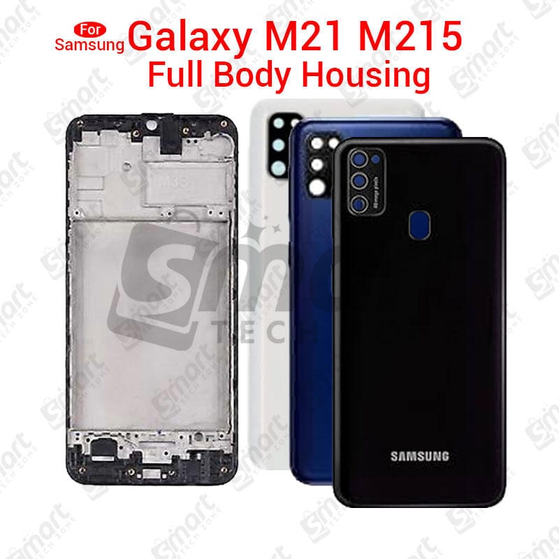 For Samsung Galaxy M21 Full Body Housing ( LCD Frame + Back Panel With Camera Glass )