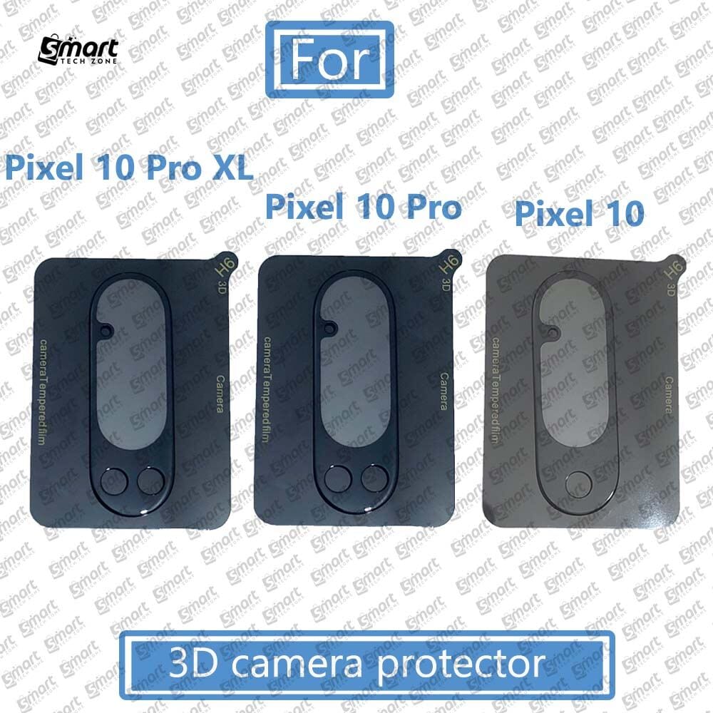 3D Camera Glass Lens Cover Tempered Glass Protector for Google Pixel 10 / 10 Pro / 10 Pro XL | Full Camera Coverage I 3D Lens Shield I Oil Resistant