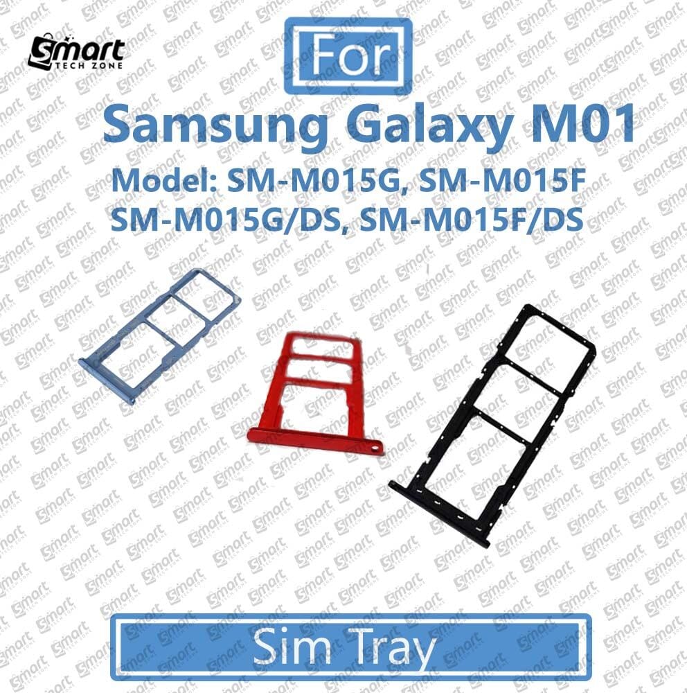 For Samsung Galaxy M01Sim Tray Micro SD Card Slot with Sim Ejector Pin Replacement Part