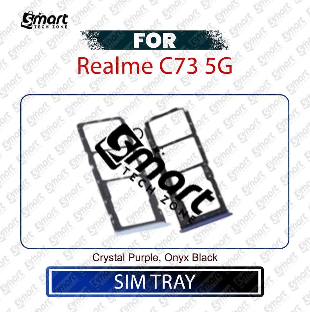 For Realme C73 Sim Tray Micro SD Card Slot with Sim Ejector Pin Replacement Part