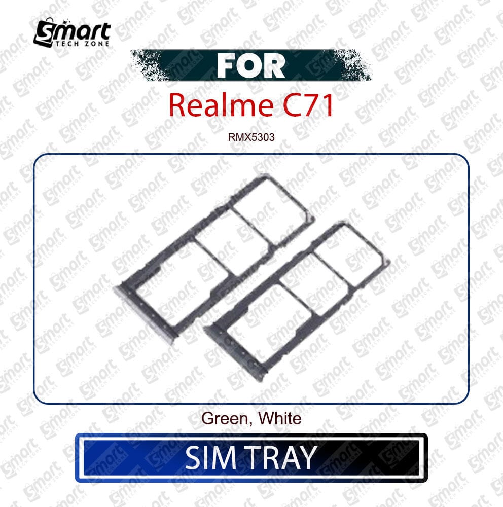 For Realme C71 Sim Tray Micro SD Card Slot with Sim Ejector Pin Replacement Part
