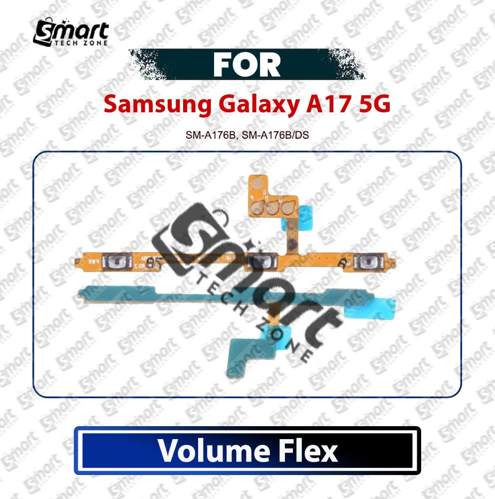 Samsung Galaxy A17 5G Power On/Off & Volume Up Down Button Flex Cable Replacement Part | Side Key Ribbon Cable SM-A176B, SM-A176B/DS