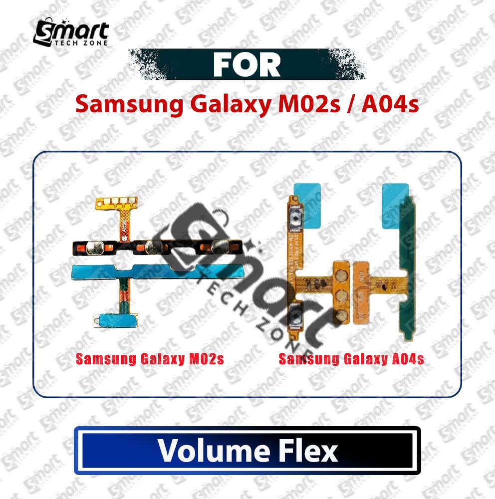 Samsung Galaxy M02s / A04s Power On/Off & Volume Up Down Button Flex Cable Replacement Part | Side Key Ribbon Cable