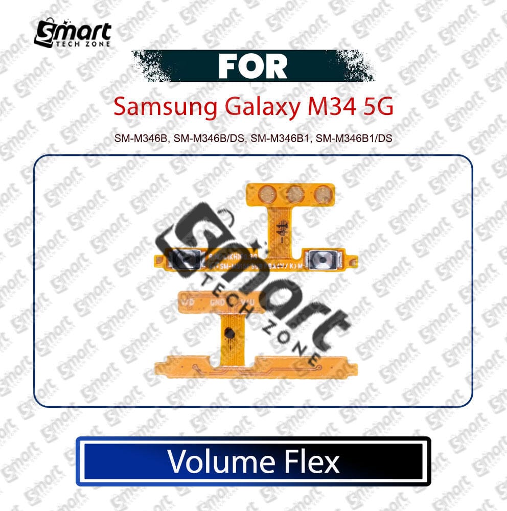 Samsung Galaxy M34 5G Volume Button Flex Cable Replacement Part | Compatible SM-M346B, SM-M346B/DS, SM-M346B1, SM-M346B1/DS