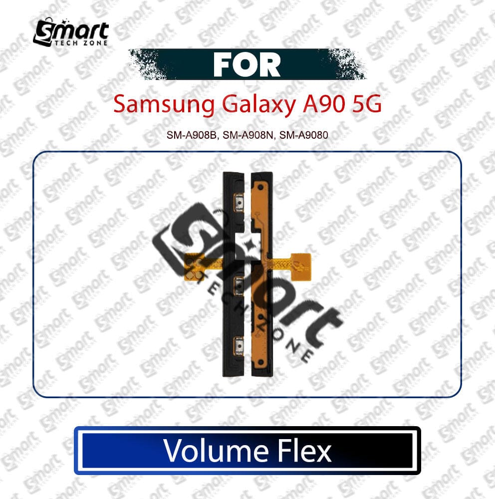 Samsung Galaxy A90 5G Volume Up Down & Power Side Key Flex Cable Replacement Part | Compatible with SM-A908B, SM-A908N, SM-A9080