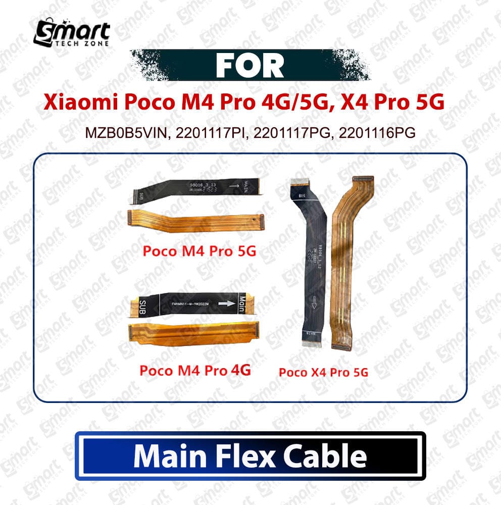 Xiaomi Poco M4 Pro 4G/5G, Poco X4 Pro 5G Main Board Motherboard Connector Flex Cable Replacement Repair Part