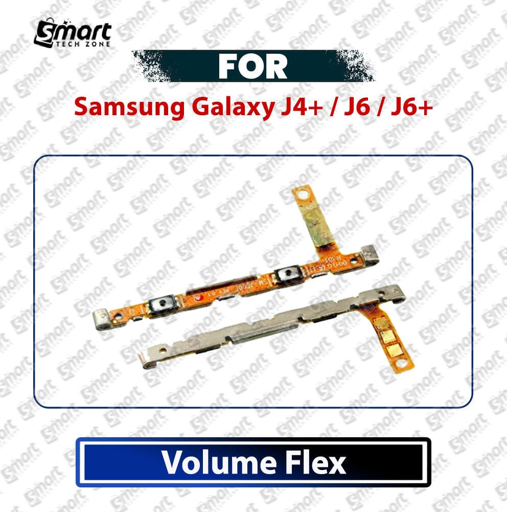 Samsung Galaxy J4+ / J6 / J6+ Volume Up Down & Power On/Off Side Key Flex Cable Replacement Part | Compatible