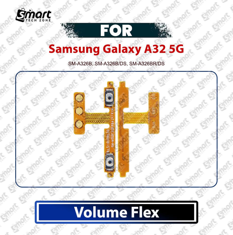 Samsung Galaxy A32 5G Power On/Off & Volume Up Down Button Flex Cable Replacement Part | Side Key Ribbon Cable SM-A326B, SM-A326B/DS, SM-A326BR/DS