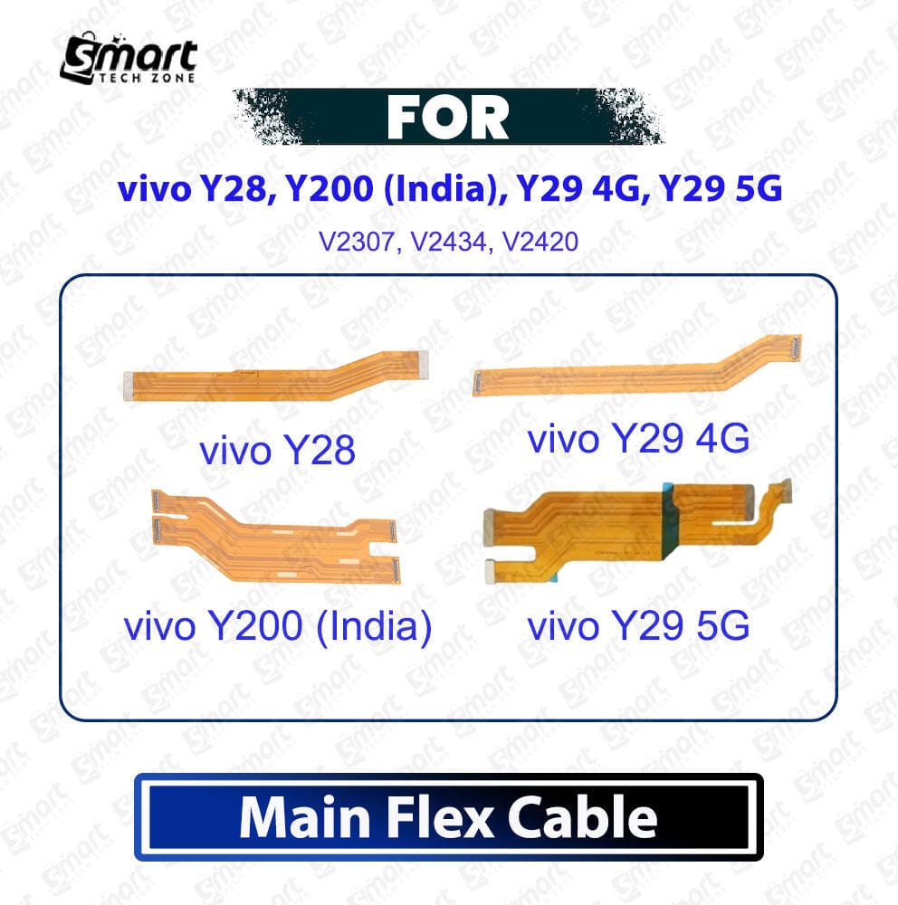 Vivo Y28, Y200 (India), Y29 4G, Y29 5G Main Board Motherboard Connector Flex Cable Ribbon Replacement Spare Repair Part