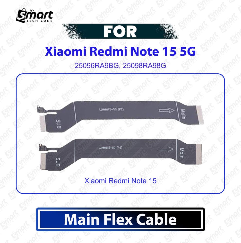 Xiaomi Redmi Note 15 5G Main Board Motherboard Connector Flex Cable Ribbon Replacement Spare Repair Part For 25096RA9BG, 25098RA98G