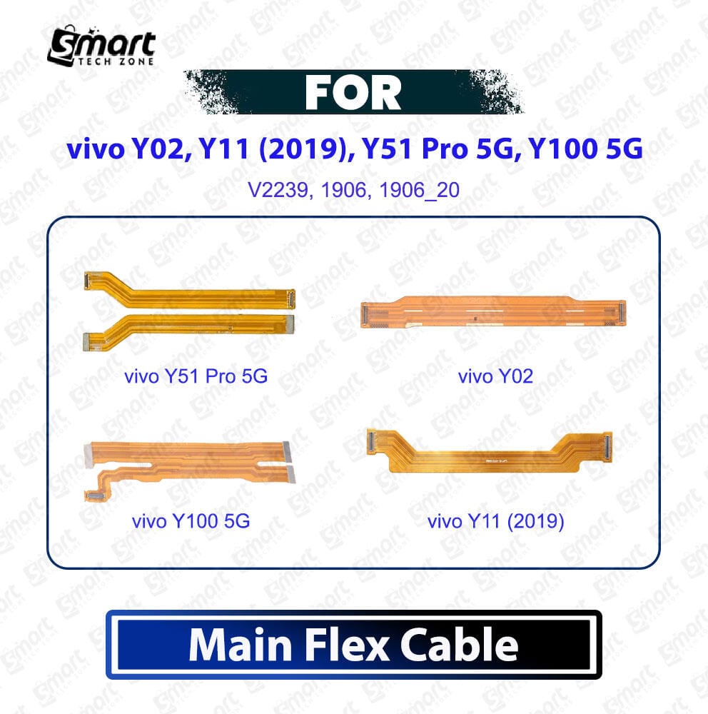 Vivo Y02, Y11 (2019), Y51 Pro 5G, Y100 5G Main Board Motherboard Connector Flex Cable Ribbon Replacement Spare Repair Part