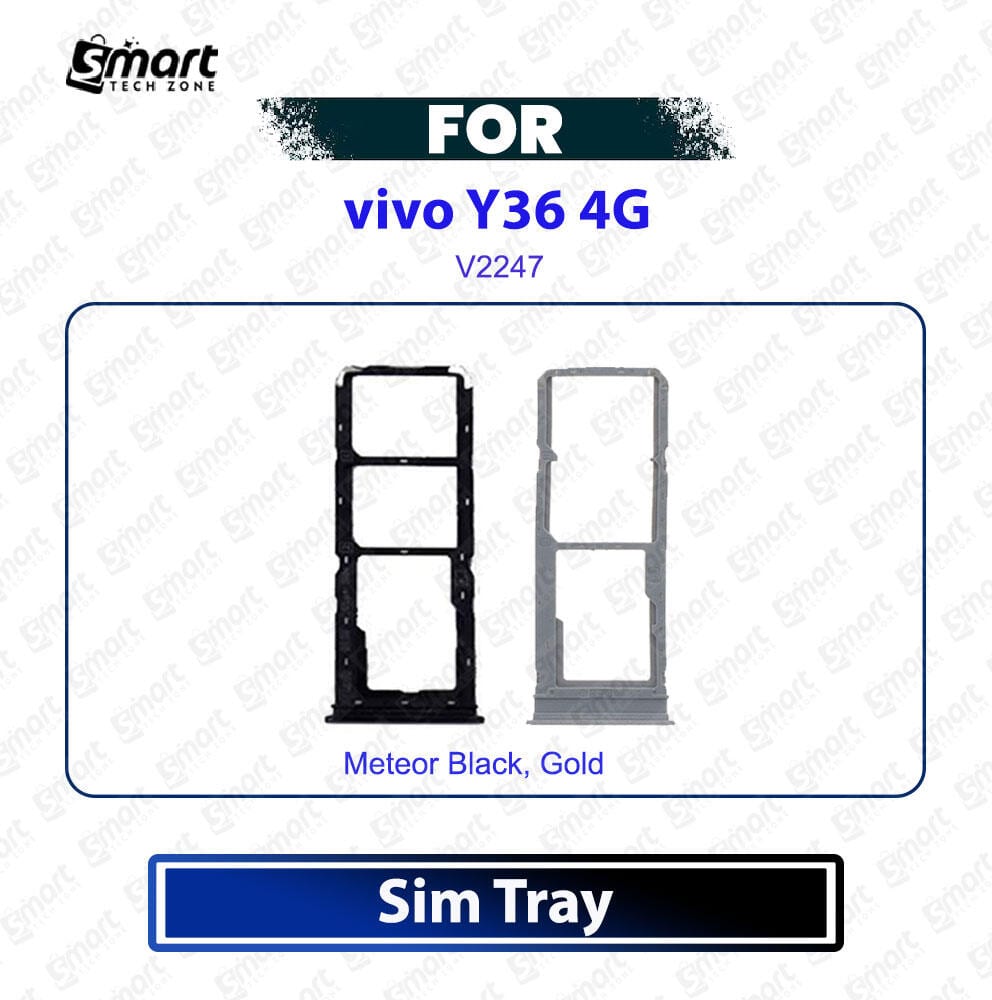 Vivo Y36 4G Sim Card Tray Slot Holder Card Reader SD Slot Adapter Replacement Repair Part For V2247