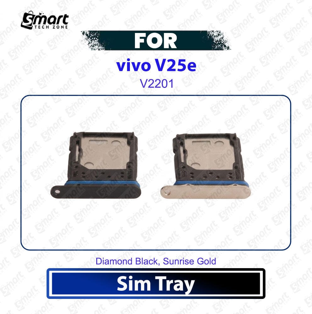 Vivo V25e Sim Card Tray Slot Holder Card Reader SD Slot Adapter Replacement Repair Part For Vivo V2201