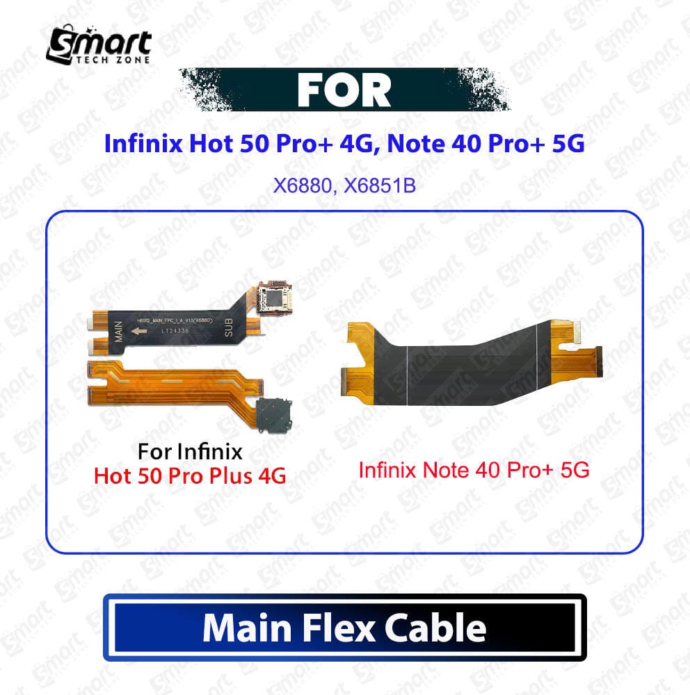 Infinix Hot 50 Pro+ 4G, Infinix Note 40 Pro+ 5G Main Board Motherboard Connector Flex Cable - Ribbon Replacement Spare Repair Part