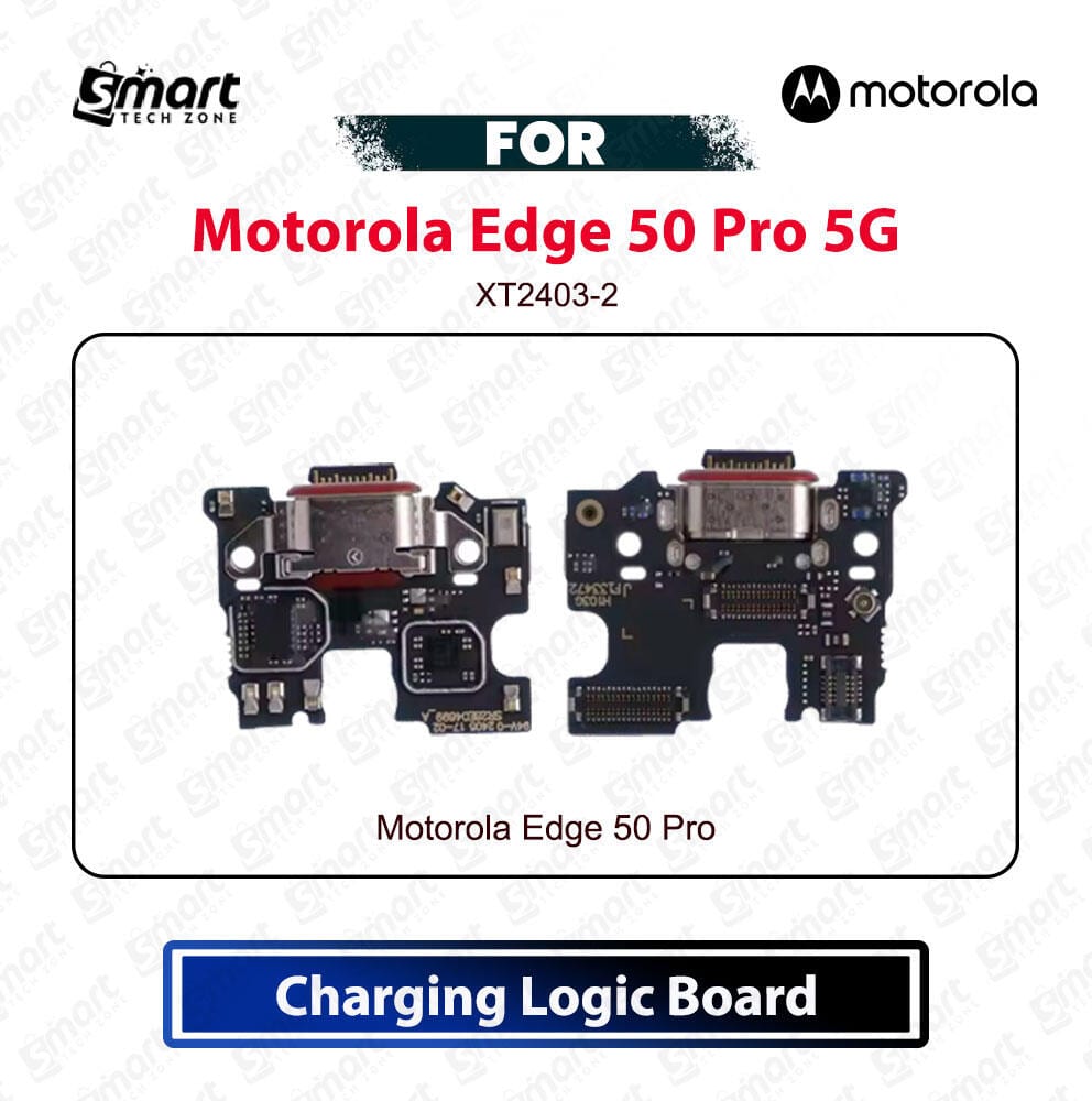Motorola Edge 50 Pro 5G Charging Logic Board USB Charging Port PCB Dock Connector Spare Repair Part (Model XT2403-2)