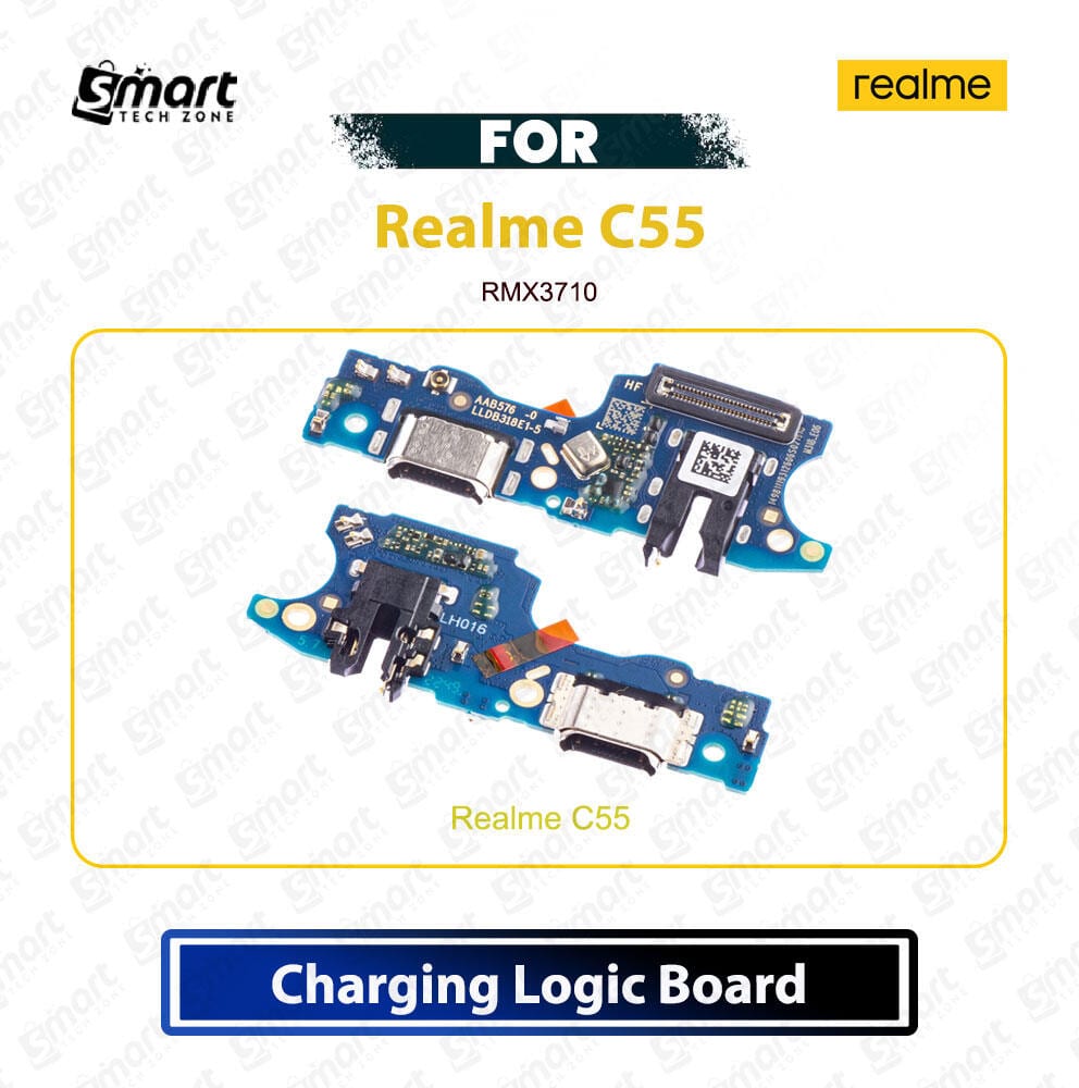 Realme C55 Charging Logic Board USB Charging Port PCB Dock Connector Spare Repair Part (Model RMX3710)