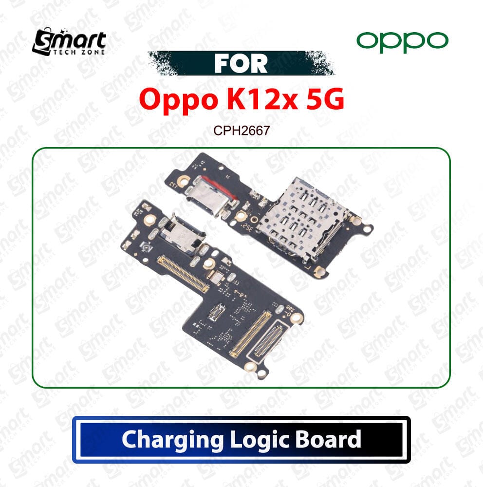 Oppo K12x 5G Charging Logic Board Charging Port USB Plug PCB Dock Connector Replacement Spare Repair Part For CPH2667