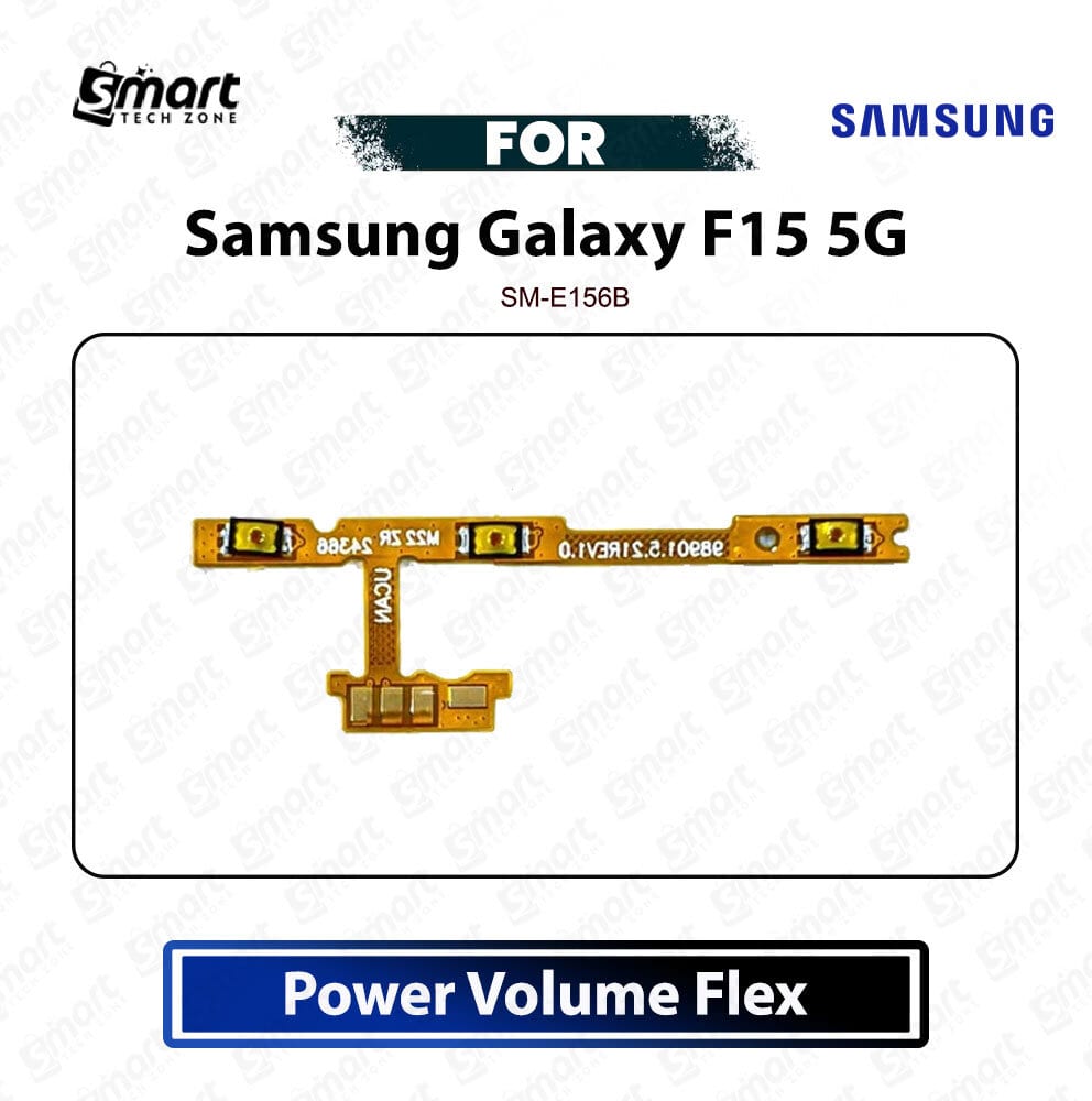 Samsung Galaxy F15 5G Power On Off Switch Button Side Volume Up Down Buttons Flex Cable Replacement Repair Spare Part For SM-E156B